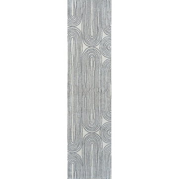 Doodle Contemporary Glam Geometric Machine-washable Area Rug